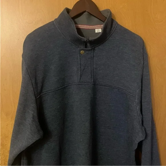 Orvis Men's Blue Quarter Zip Long Sleeve Embroider Pullover Sweatshirt Size XXL - Picture 3 of 14
